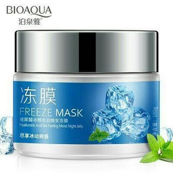 Охлаждающая ночная маска-желе для лица с экстрактом мяты и гиалуроновой кислотой Freeze Mask   (100г.), BIOAQUA