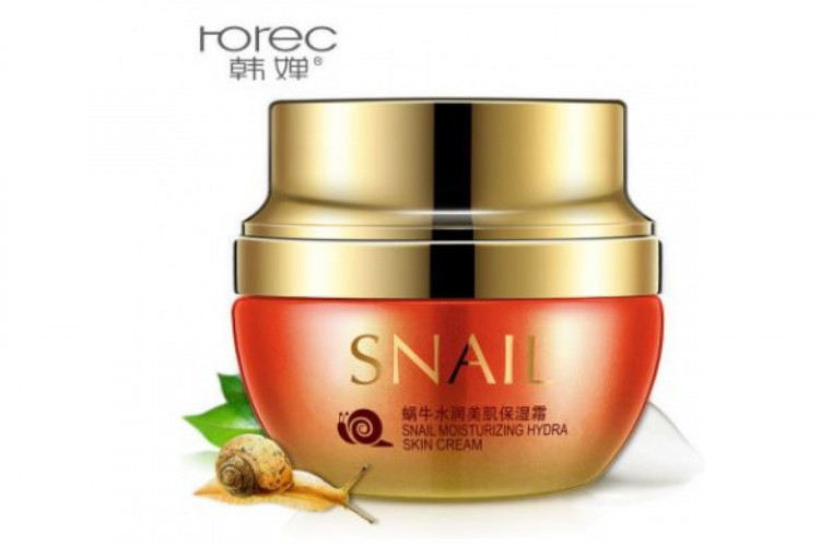 Улиточный крем с дрожжевым экстрактом и гиалуроновой кислотой Rorec Snail Hydra Skin Cream (50г.), Han Chan