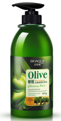 Питательный шампунь с оливковым маслом (400 г.), BIOAQUA